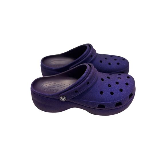 Women's Classic Platform Glitter Clog Dark Iris - Picture 3 of 7